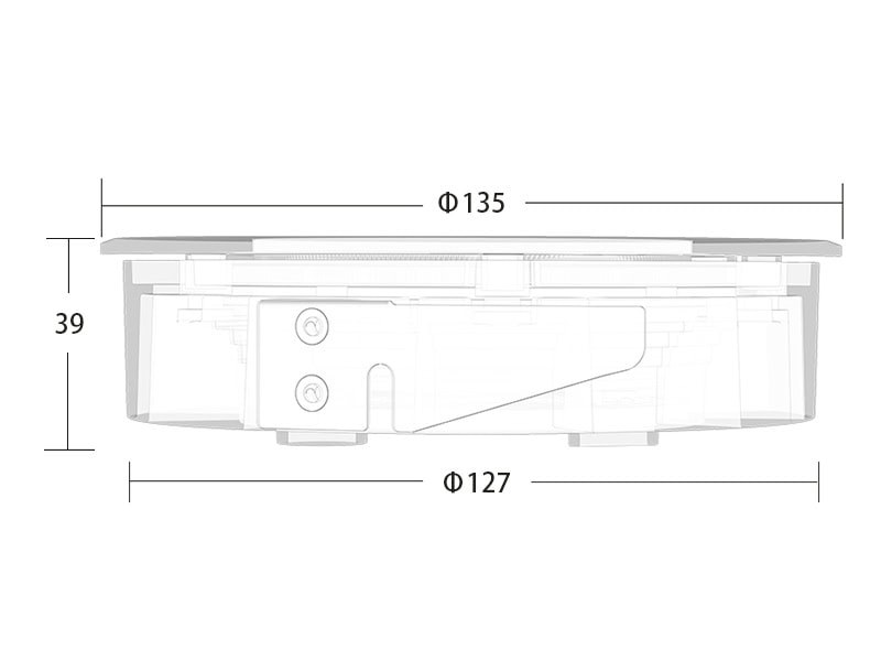 135mm slim LED inground size