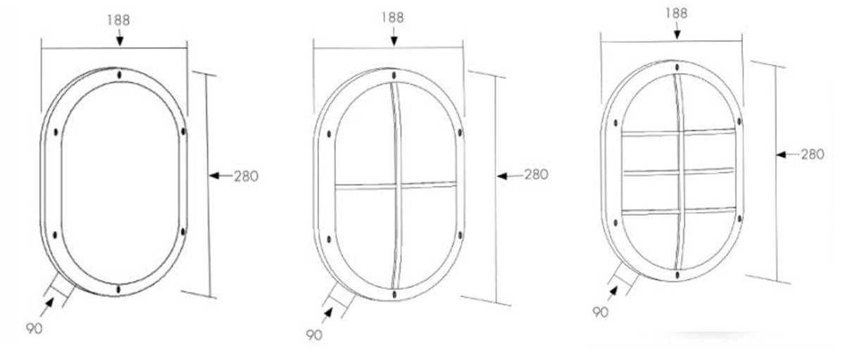 LED Bulkhead Light - N280 Series - LED Bulkhead Lights - 7