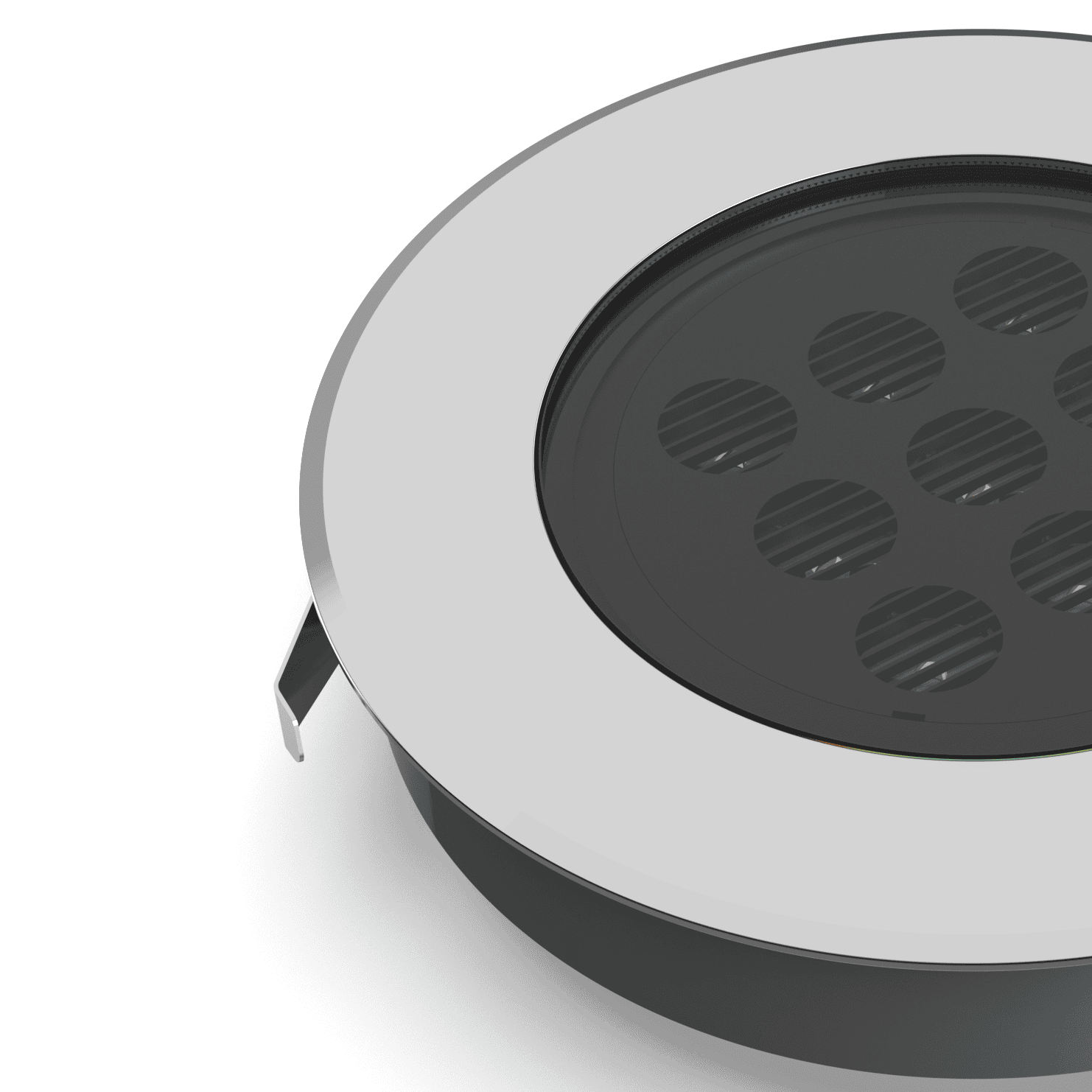 Schlanke Details der Bodeneinbauleuchte