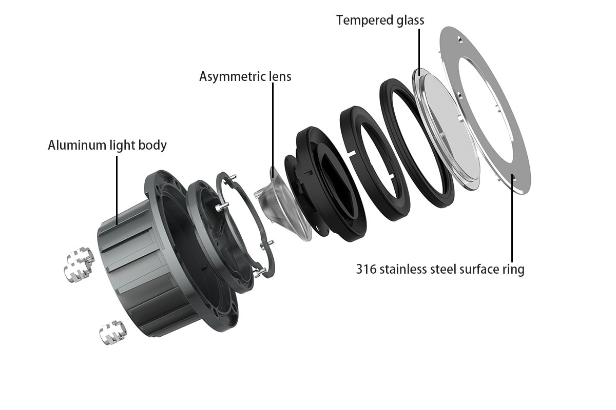 COB Asymmetric Inground Light - LED Inground Lights - 6