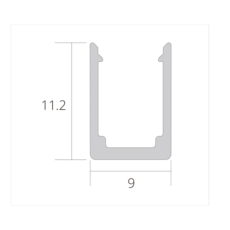 Neon LED Light Side Bend - S0815 9 Aluminum profile of neon led light