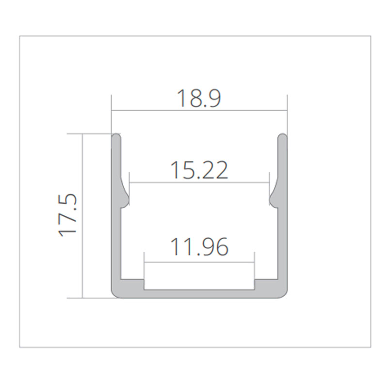Flexible Neon Strip Top Bend - T1616 9 flexible neon strip Aluminum profile