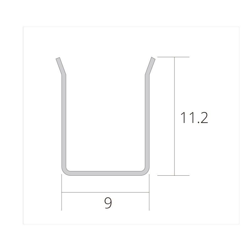 Neon LED Light Side Bend - S0815 10 neon led light Curved card slot