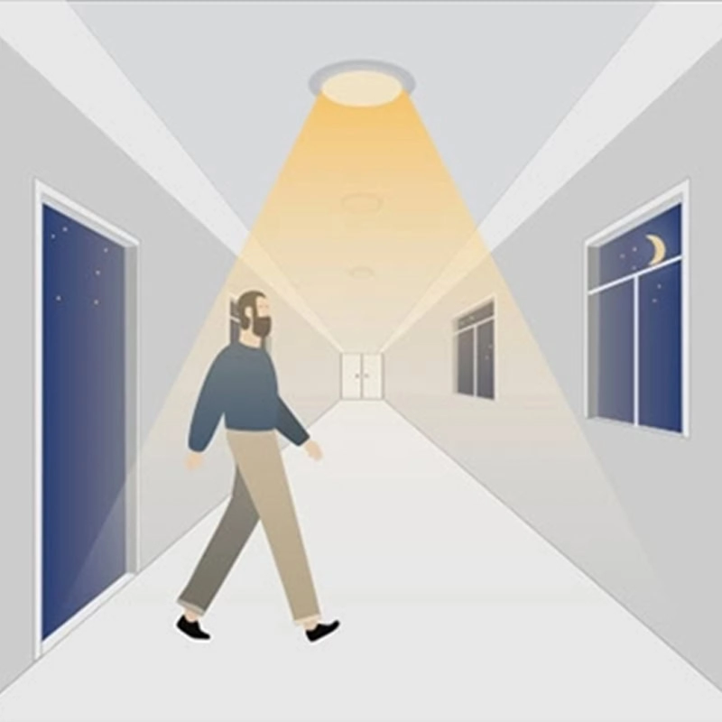 the sensorturns light ON when motion gets detected