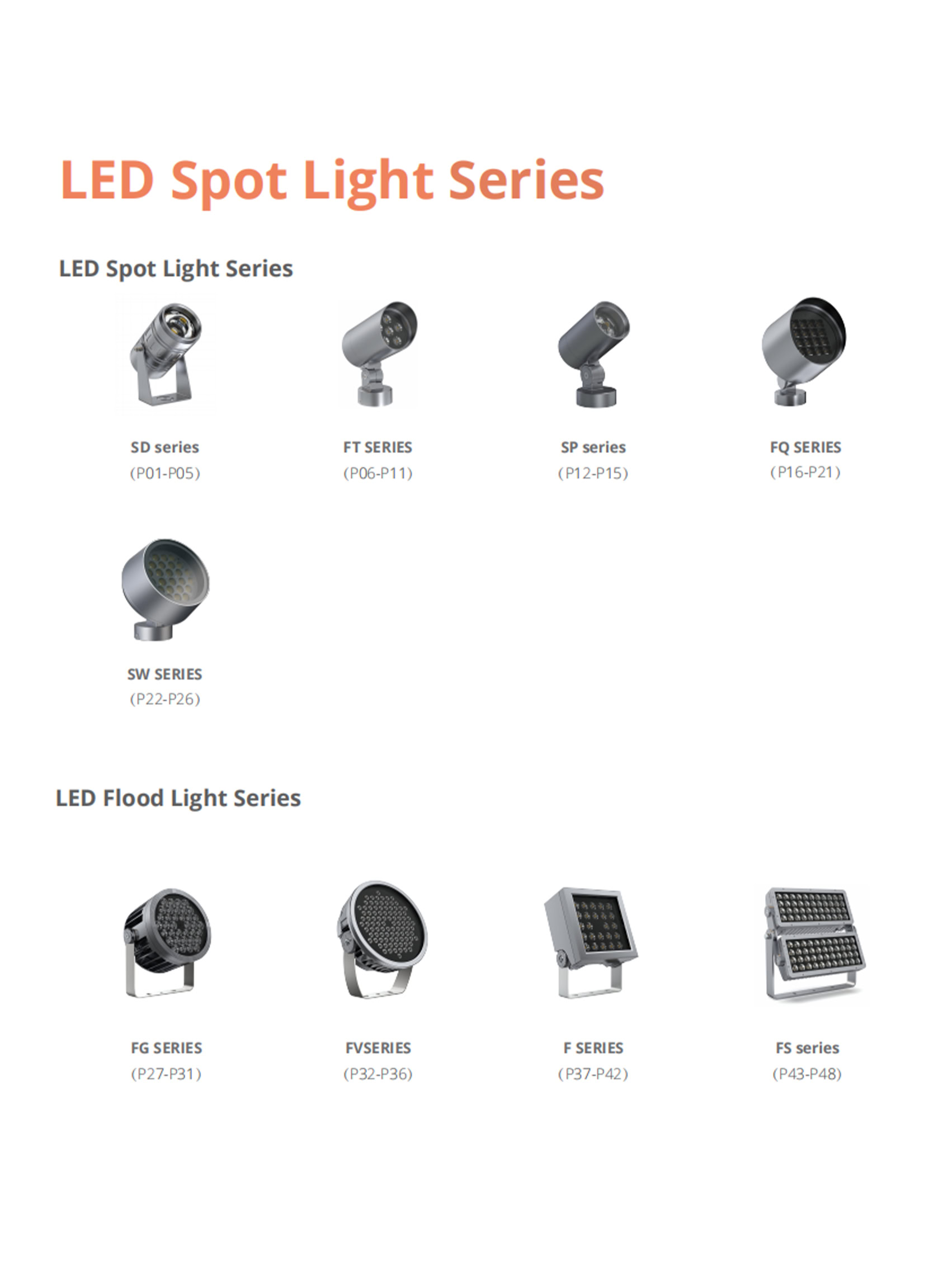 GS Light LED Spot Light Brochure catalogue