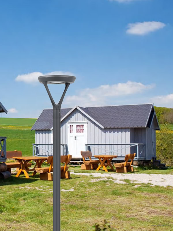 solar light pole top usage