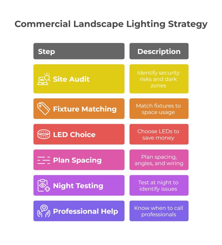 Commercial Landscape Lighting Strategy