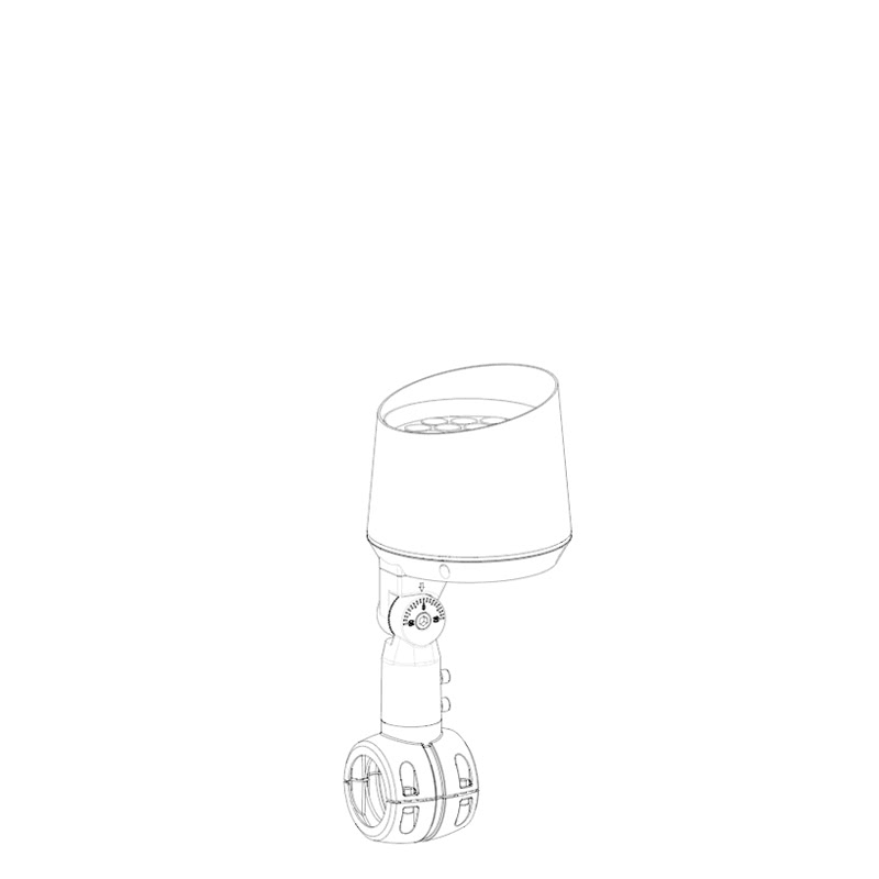 Clamping-type spotlights landscape