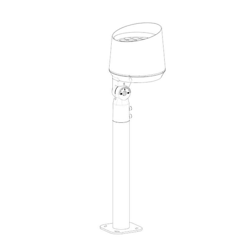 outdoor led spotlights landscape Column-mounted