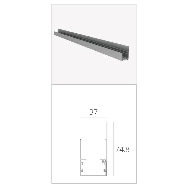 Neon LED Strip Wall Washer Light - W3425 13 Anti-glare slot for the baffle panel ofneon led strip