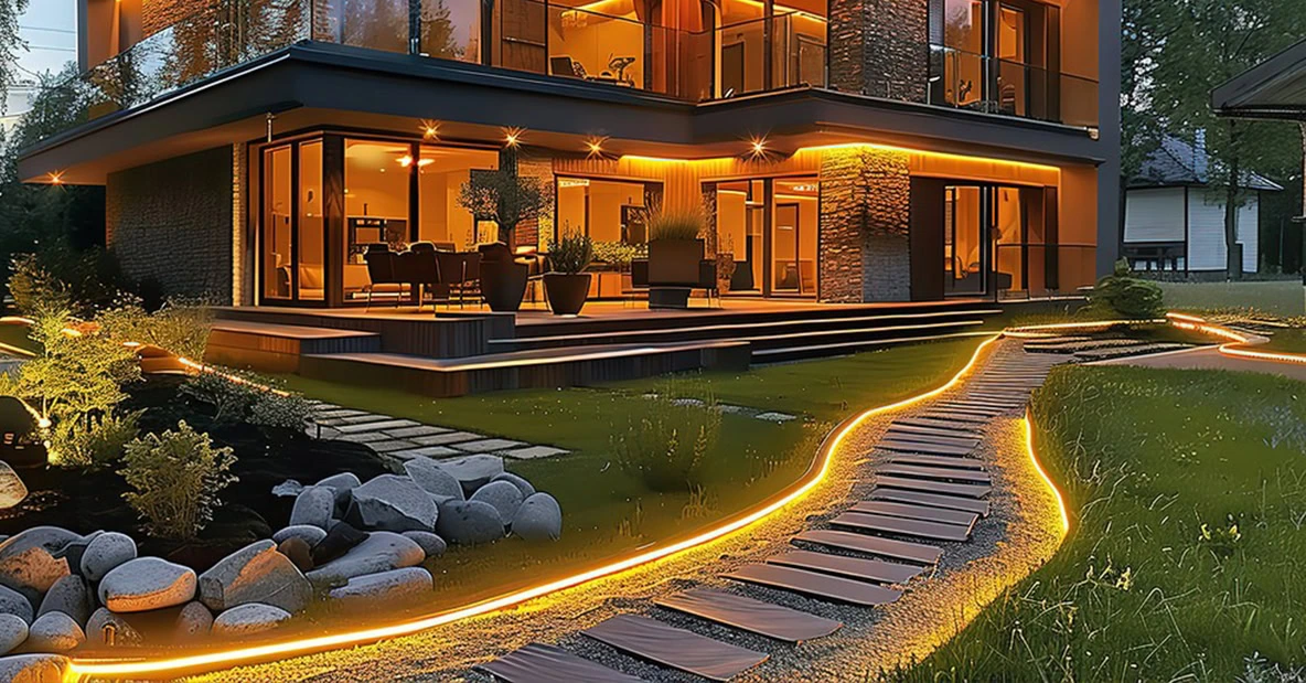 Courtyard lighting Pathway area