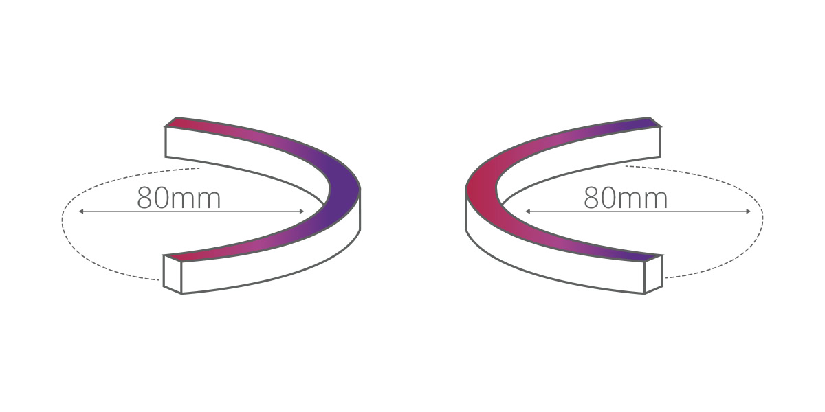Side-Bending smart neon led strip
