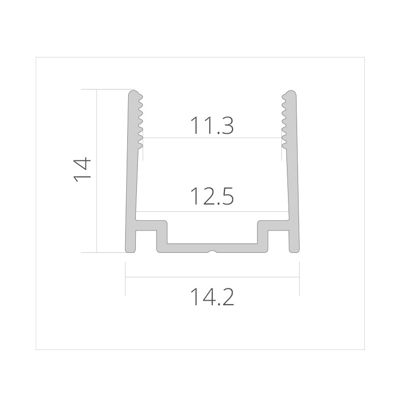 Anti Glare LED Neon Lamp - A1212 10 led neon lamp anti glare Aluminum profile