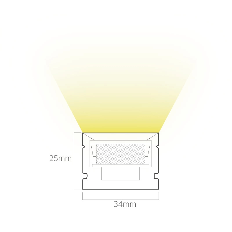 neon led strip dimension