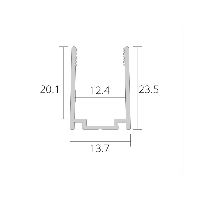smart neon led strip Aluminum profile