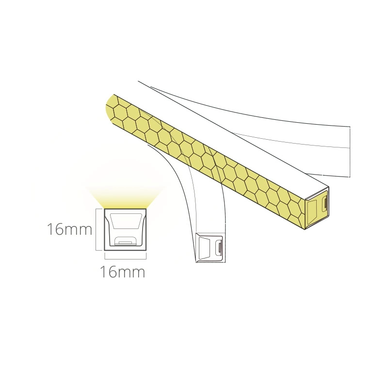 warm neon light anti glare lighting