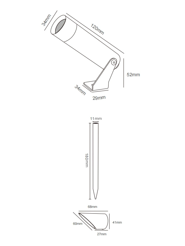 LED Accent Lights Outdoor - SY Series 9 accent light outdoor size gs lighting