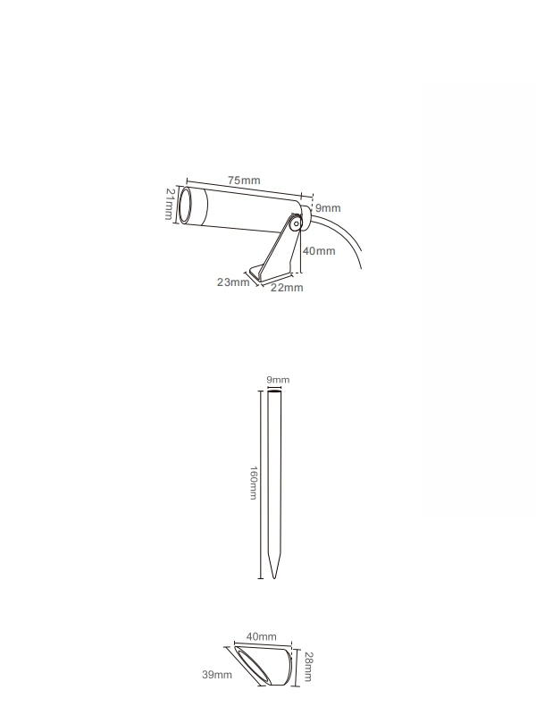 LED Accent Lights Outdoor - SY Series 6 accent light outdoor size gs
