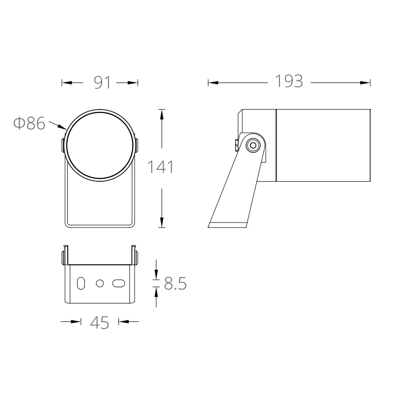 landscape spot lights size gs light