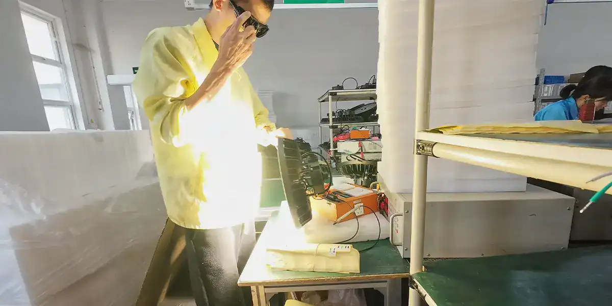 HIGH TEMPERATURE RESISTANT UFO HIGH BAY LIGHT Test