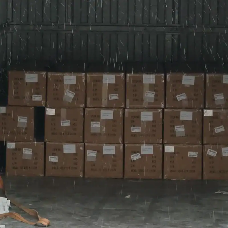 Professional export packaging for commercial architectural lighting products before shipment
