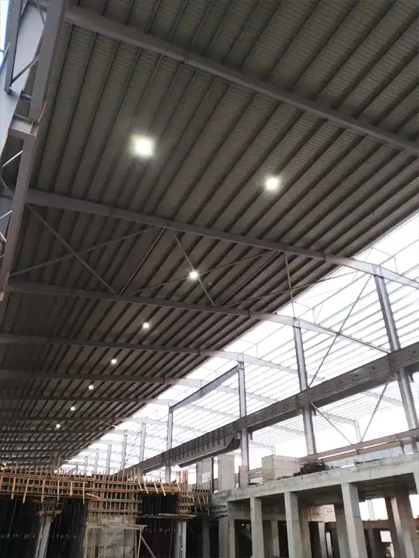 industrial lighting solution for steel plant