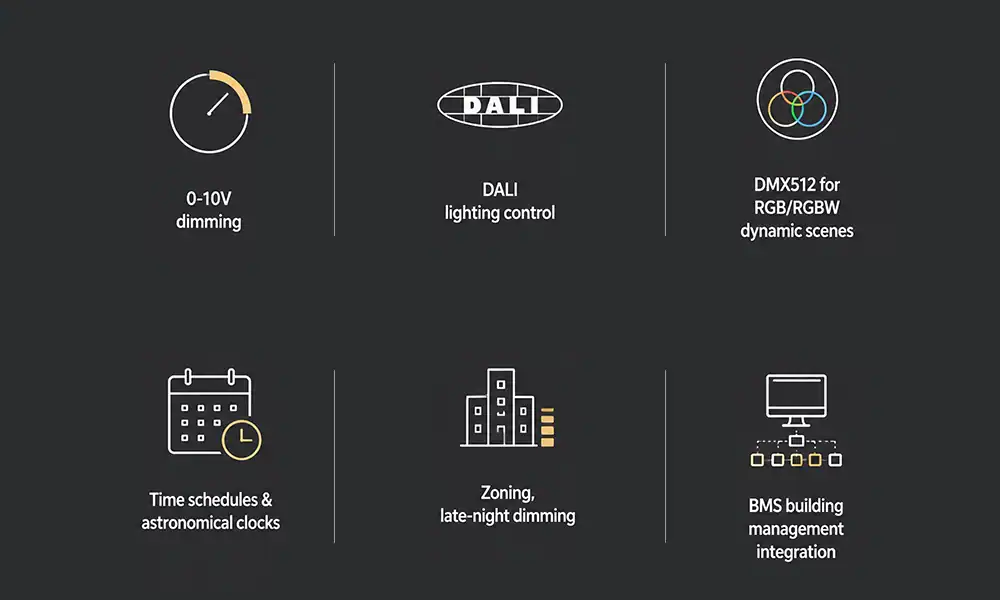 Facade Lighting Control options