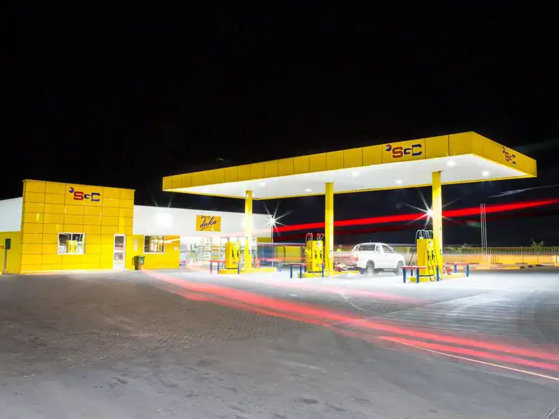 gas station canopy LED lights